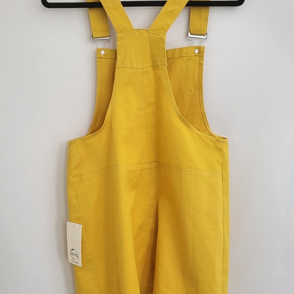 205 Collins Overalls Skirt Size Small Yellow NWT **Flaw*** see description - Picture 3 of 10